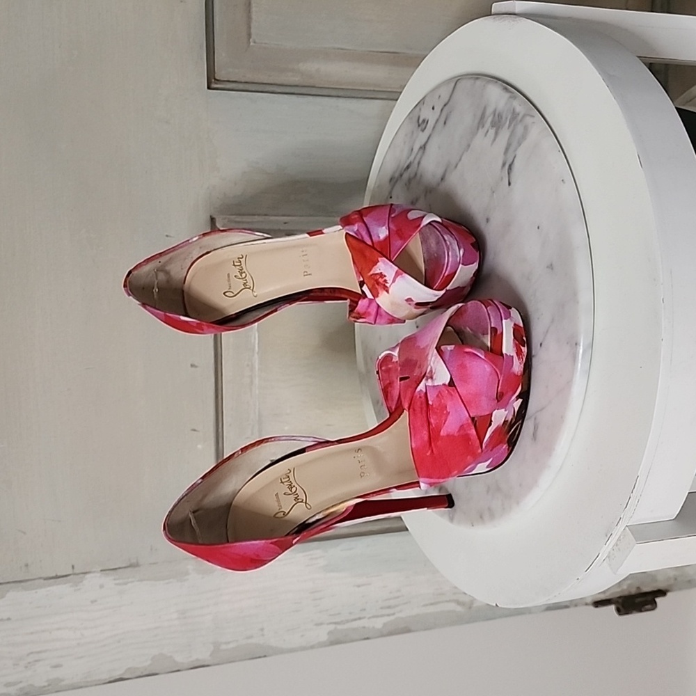 Christian Louboutin Floral Heels